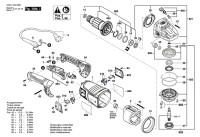 Bosch 3 601 HC3 100 GWS 24-230 P Angle Grinder Spare Parts